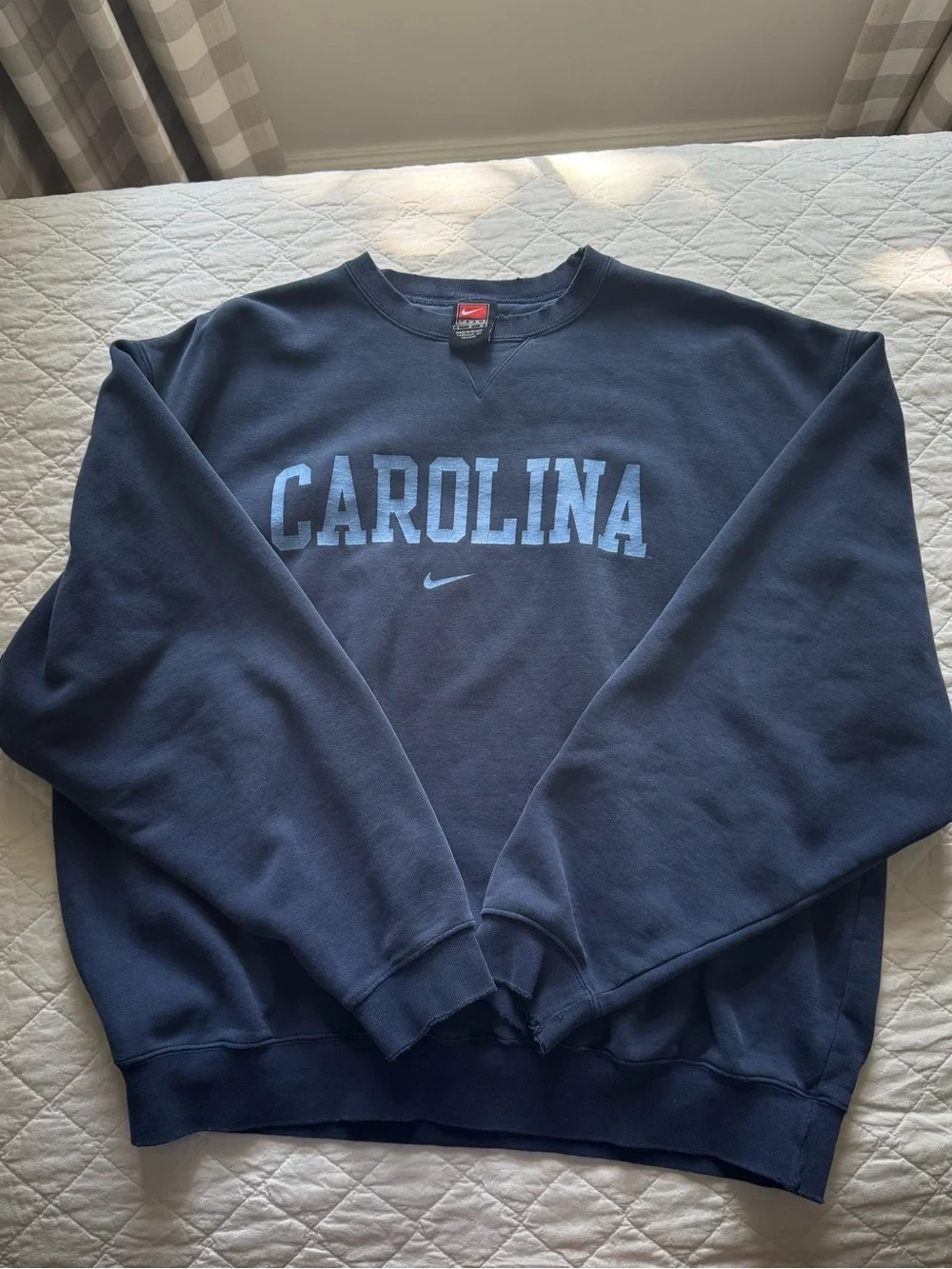 Nike Navy 'CAROLINA' Crewneck Sweatshirt